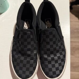 Vans Black Checkered Classic Sneakers Iconic Slip-On Design